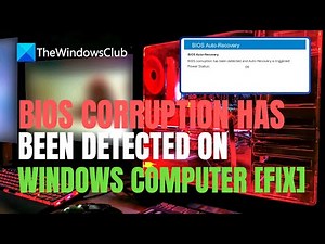 BIOS corruption has been detected, and Auto-Recovery is triggered