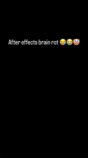 Ansh on Instagram: "Brain rot edit in after effects 😭😭😭 #brainrot #memes #vedioediting #animation"