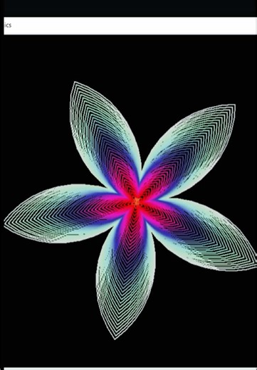 Drawing Flower Graphics with Python Turtle