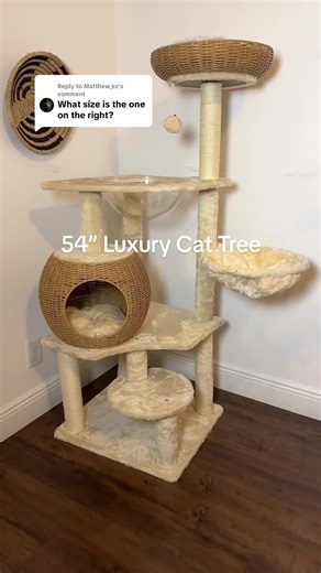 54-Inch Luxury Cat Tree: Easy Assembly for Your Feline Friends