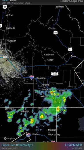 8-15 A few showers & storms mainly impacting the Magic Valley this afternoon. - 5:16pm | Treasure Valley Weather HQ