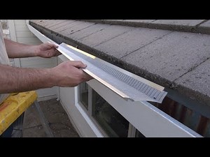Gutter Guard Install: Low Hanging Gutter