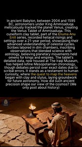 This clay tablet tracked Venus for 21 years; how did they achieve such ancient precision? #ancienthistory #historyfacts | Archaic Origins
