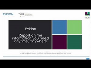 Reporting with Eque2's EVision Contract Management Software