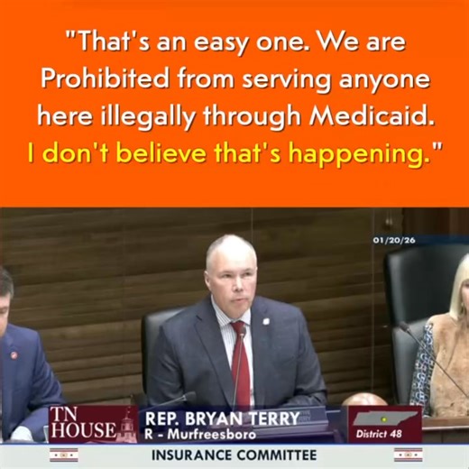 WATCH: “I DON’T BELIEVE THAT’S HAPPENING.” TennCare itself tells Republican Rep. Bryan Terry undocumented immigrants are NOT on Tennessee’s Medicaid rolls— despite fearmongering from Republicans, as Speaker Sexton claims otherwise to push his Stephen Miller slate of hate | The Tennessee Holler
