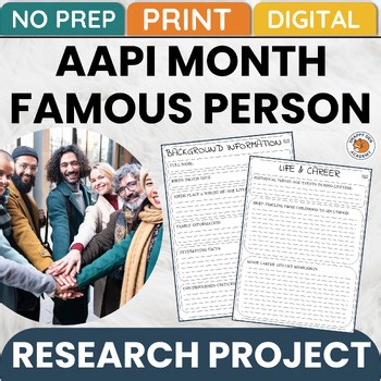Asian Pacific American Heritage Month Project - Middle School AAPI Month PBL