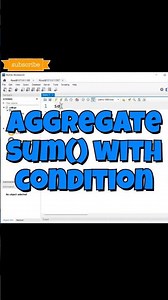 SQL Aggregate SUM() with WHERE Clause in 30 Seconds! in Mysql. #mysqlworkbench