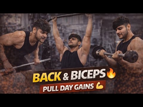 BACK & BICEPS 🔥 | TUESDAY PULL DAY | Real Gym Workout 💪