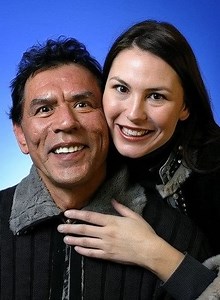 Native American actor Wes Studi with his daughter, DeLanna Studi. | Loyal Fan Of Old Hollywood