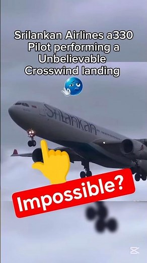 SriLankan Airlines A330 Insane Crosswind Landing at Heathrow! 😱✈️ #aviation # #jetliners #airbus