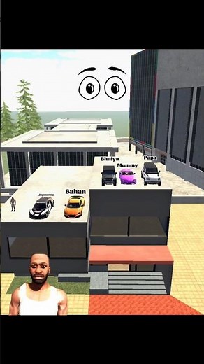 Franklin ke family me car parking 😃 Car parking stunt 😁 indian bike driving 3d game 🎮🎯 #gaming