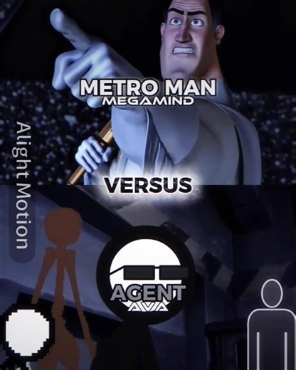 Metro Man Vs Agent #megamind #metroman #alanbecker #deathbattle #1v1 #edit #vs #debate