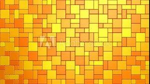 Geometric Shapes Form a Wave. Abstract motion, two color, 3d rendering, 4k resolution