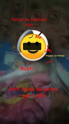 Nah kan aku lagi korek korek kuping ku ber darah gak tau mau ngapain gitu