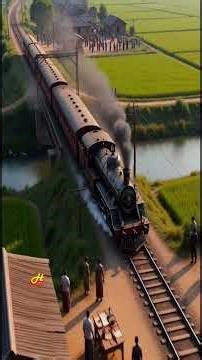 Indian First railway | The Train That Changed India: 1853's Historic Journey! 🚂🇮🇳 #History #Shorts