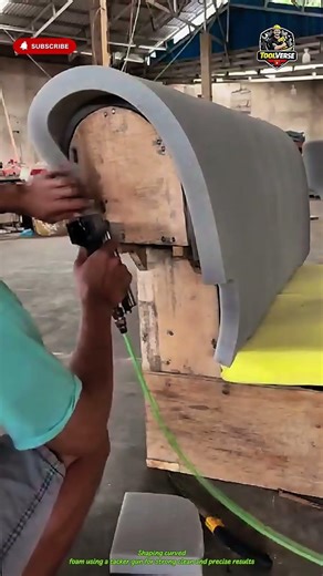 Foam Shaping Technique Using a Tacker Gun for Precise Results #tools