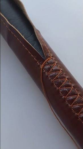 Car steering wheel sewing