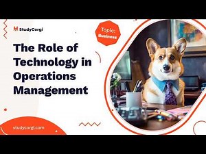 The Role of Technology in Operations Management - Research Paper Example
