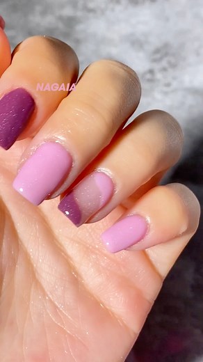 41K views · 311 reactions | DIY powder & liquid at home is not a trouble any more  get your simplest dual curves pink vibe nails dipping done ‍♀️ #glitternails #dippowdernails #nailsinspo #diynails #pinknails | Nagaia Nail | Facebook