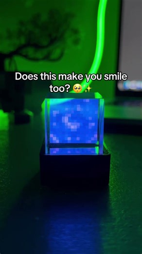 The most viral Minecraft 3D holographic cube! 🥹😭 #minecraft