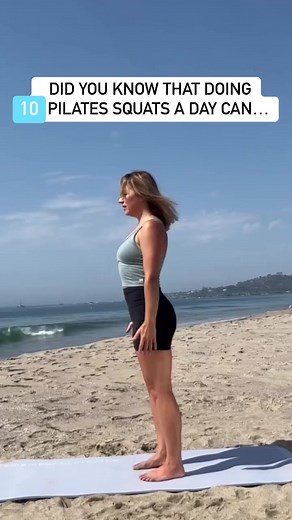 3.8M views · 46K reactions | Pilates squats are an exercise many people dread, but doing this effective movement 10x a day has a lot of benefits. #squat #squatchallenge #pilates #pilatesexercises #pilatesexercise #pilatesworkout #pilatesfitness | Lindywell | Facebook