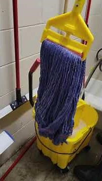 Mopping How to Fill a Mop Bucket with Product for Floor Cleaning