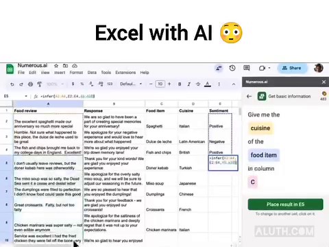 Awesome 🖤 #excel #ai #microsoft #msoffice | Aluth