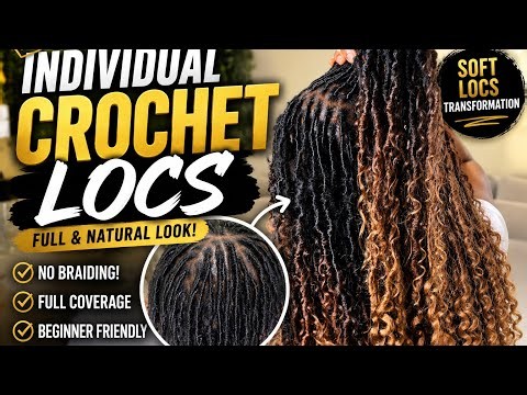 Step by step individual crochet locs installation