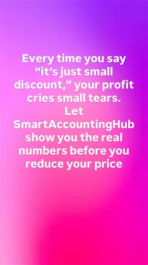 Snap discounts here and there. Do you even know your real cost price? | SmartAccounting Hub | Facebook