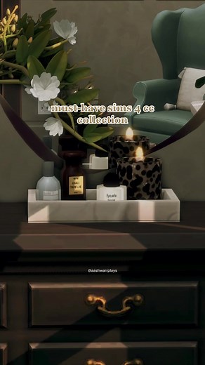 i love when custom content matches my aesthetic. 🥹🤎 — #sims4 #thatgirl #aesthetic #ccfinds