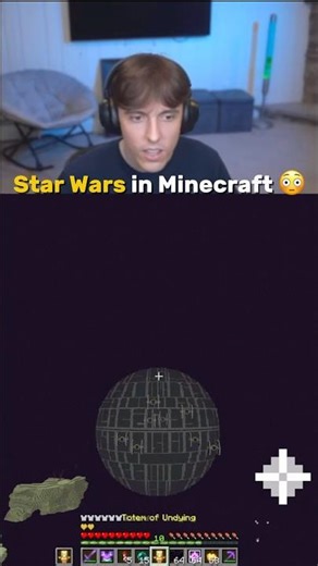 They built the death star🙂 #minecraft #donutsmp #shorts #viral