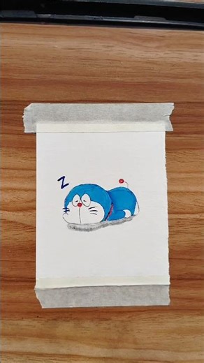 cute 🥰 sleeping doraemon drawing #doraemon #art