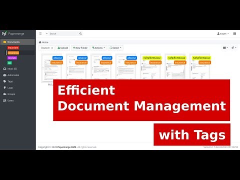 Efficient Document Management with Tags (DMS with tags and folders)