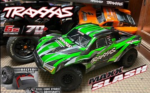 TRAXXAS最新MAXX SLASH 6s巨型死老鼠 开箱介绍避雷，防爆胎 低重心加长maxx底盘，窄摆臂 ，严重溢价绝不推荐T厂fanboy的Mojave