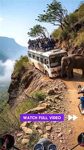 3.4K views · 14 reactions | A Bus Full of Tourists Was Inches From Falling Off a Cliff—Then an Elephant Appeared, and Everyone’s Fate Hung in the Balance | StageScene | Facebook