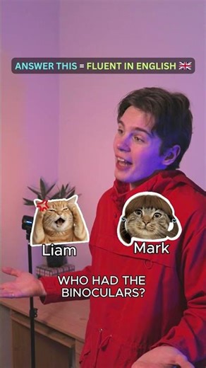 Advanced English Trap — MARK Or LIAM? 🐱🔭 No Pausing! #english #shorts