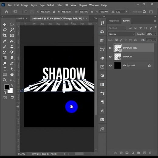 Shadow Text Effect in Adobe Photoshop #ShadowText #Photoshop