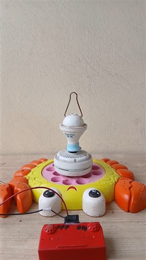 Preparing to restore a mini ceiling fan with a broken motor and broken blades