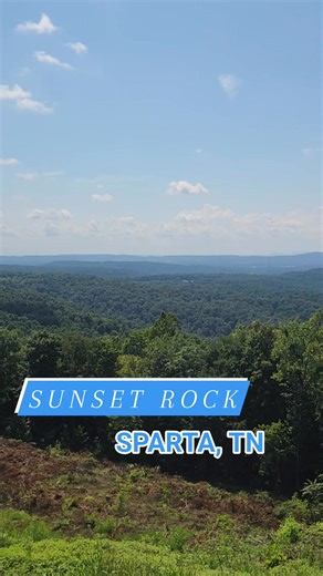 1.9K views · 37 reactions | Sunset Rock is an overlook of Sparta, Tennessee. #outdooradventuresintennessee #simplelifebigadventures #Tennessee #spartatennessee #exploretennessee #DiscoverTennessee #overlook Simple Life, Big Adventures | Outdoor Adventures in Tennessee | Facebook