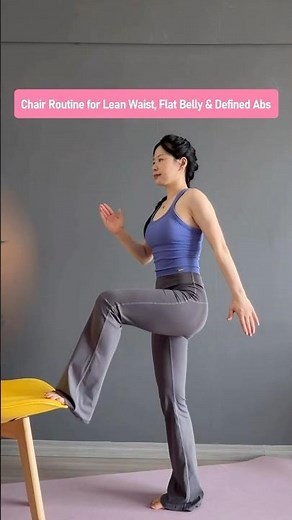 4 chair exercises to help you lose belly fat, tighten your waist and build a pretty back line