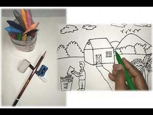 Very Simple and Easy Memory Drawing for Kids Students #art #drawing 😊😊👌🔥💥