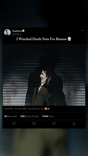 I Watched Death Note For Reason 💀 #deathnote #anime #trending #viral #shorts #video