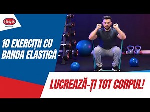 TOP 10 Exercitii cu Banda Elastica pentru Fese, Brate si Spate