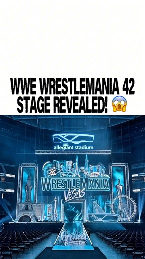 🚨 WWE WrestleMania 42 STAGE REVEAL and LOOKS INSANE! 😱🔥 #WWE #WrestleMania