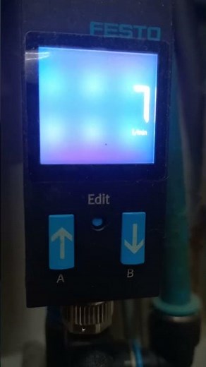 How to set festo make Flow meter sensor readings in LPM