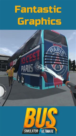 Man Lions Coach 2020 PSG Skin: Bus Washing #youtubeshorts