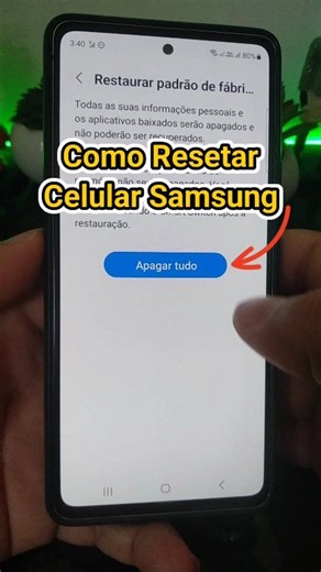 Aprenda como resetar o celular Samsung e restaurar o aparelho para o padrão de fábrica de forma segura e correta. #Samsung #reset #android #celular #dicas | Off/live up