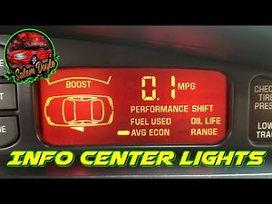 How to Replace Driver's Information Center Light Bulbs