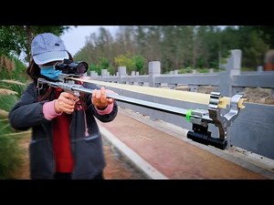 Max 190 lbs Hunting Slingshot Rifle The Longest Pulling Power Till Today