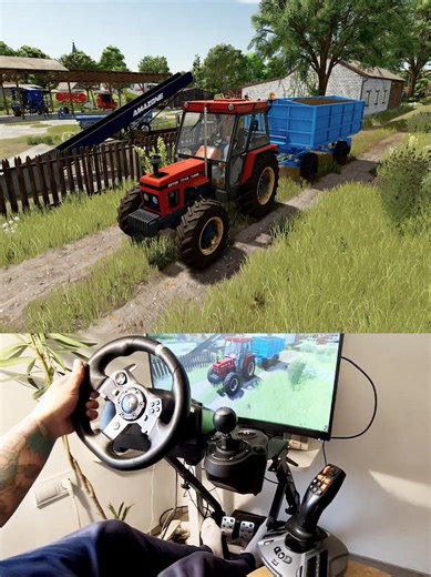 Zetor 7745 Turbo Steering Wheel Thrustmaster Farmstick #dkgc #fs25 #zetor #farming #agriculture